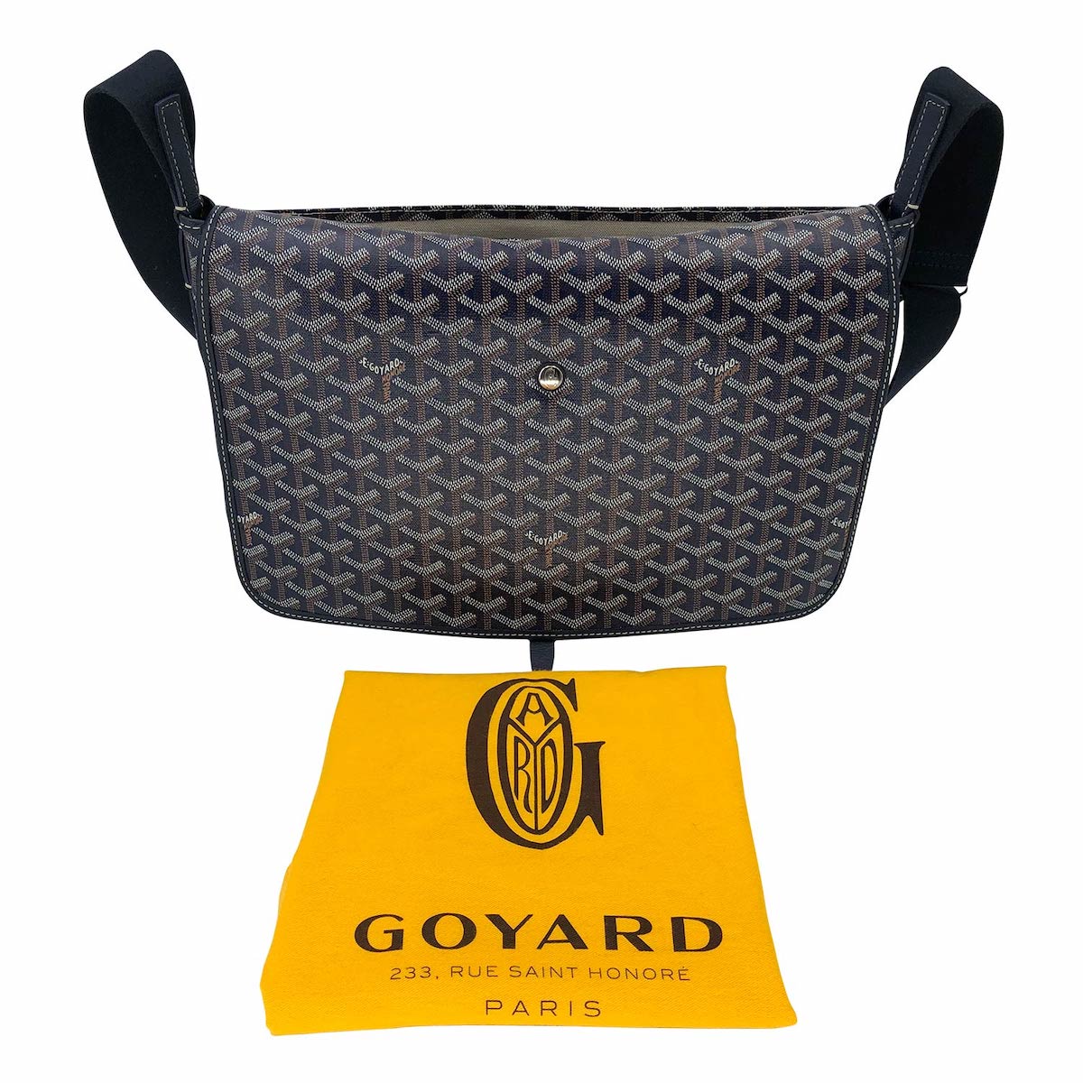 Goyard Goyardine Capetien Messenger Bag - Black Messenger Bags, Bags -  GOY36899