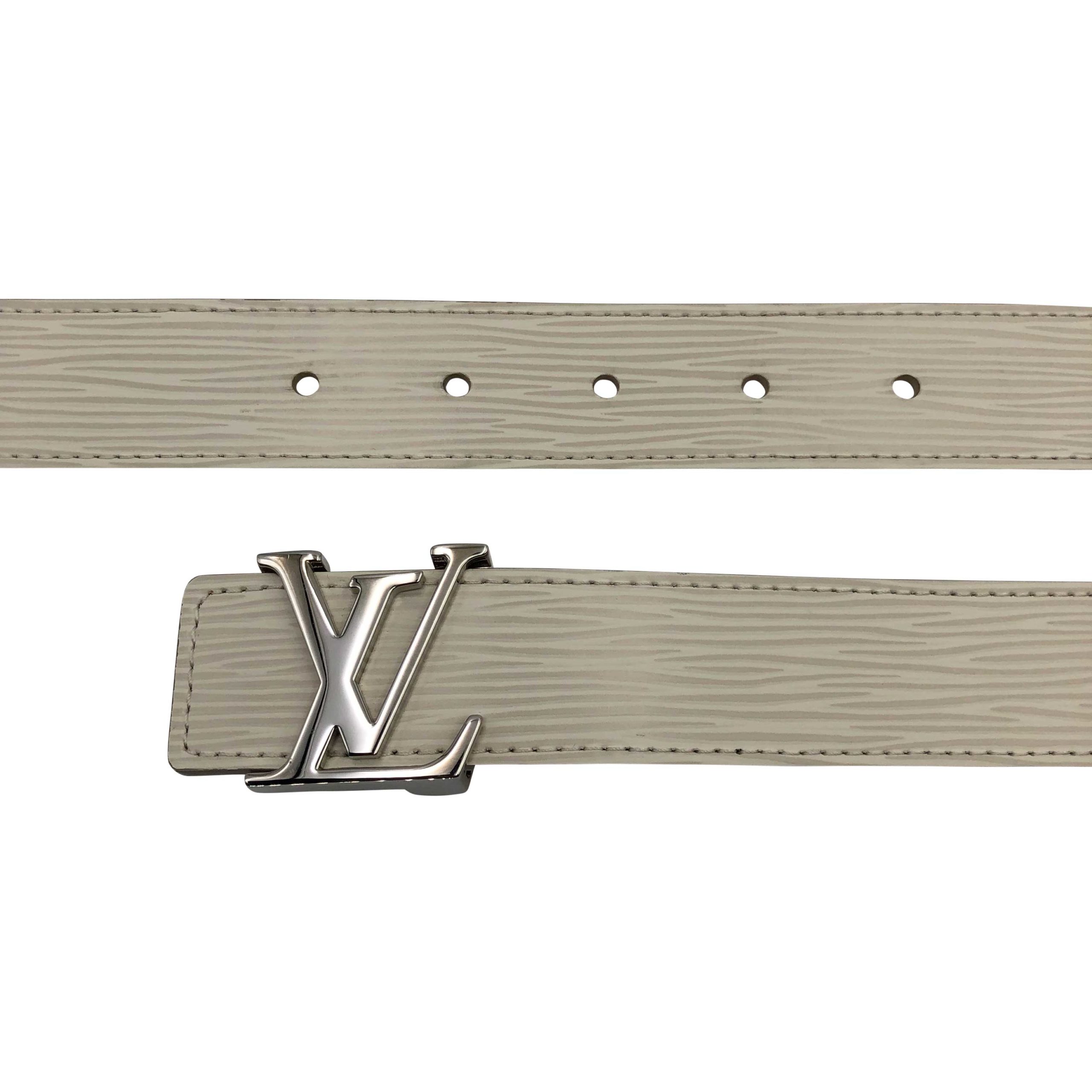 Louis Vuitton Belt Cream Leather ref.420250 - Joli Closet