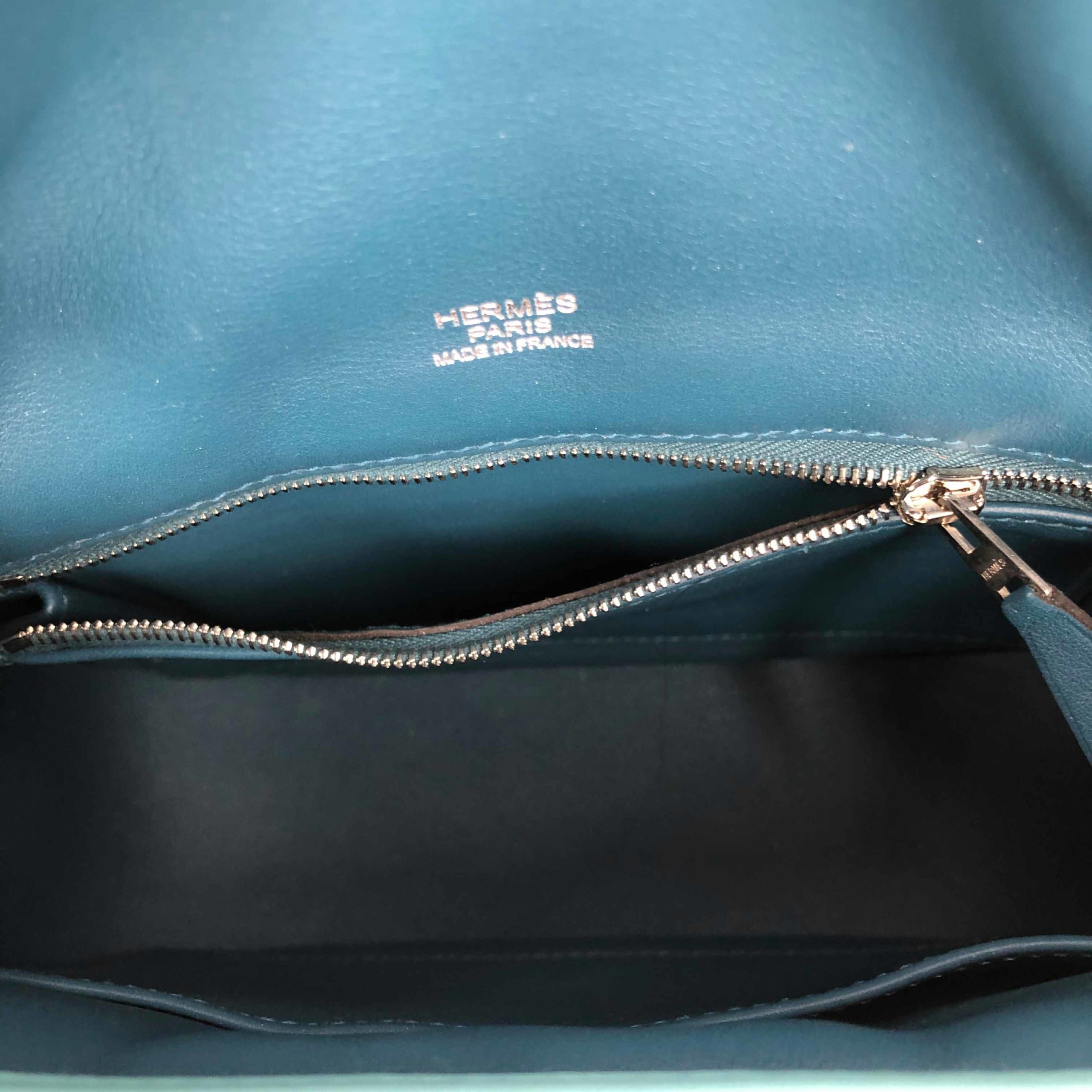 Hermès Swift Bleu Paon Mini Berline 21, myGemma