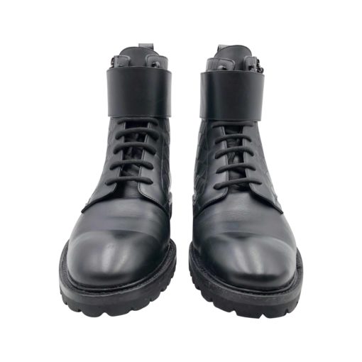 Louis Vuitton boots in black leather with damier - Image 3