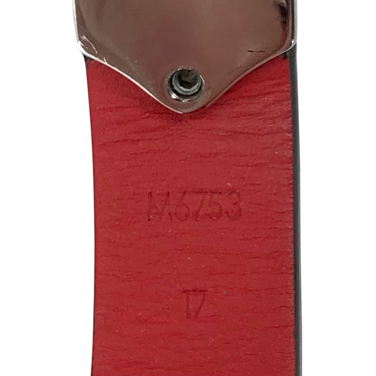Louis Vuitton Red Epi Handle It Bracelet Silvery Leather Metal ref.463654 -  Joli Closet