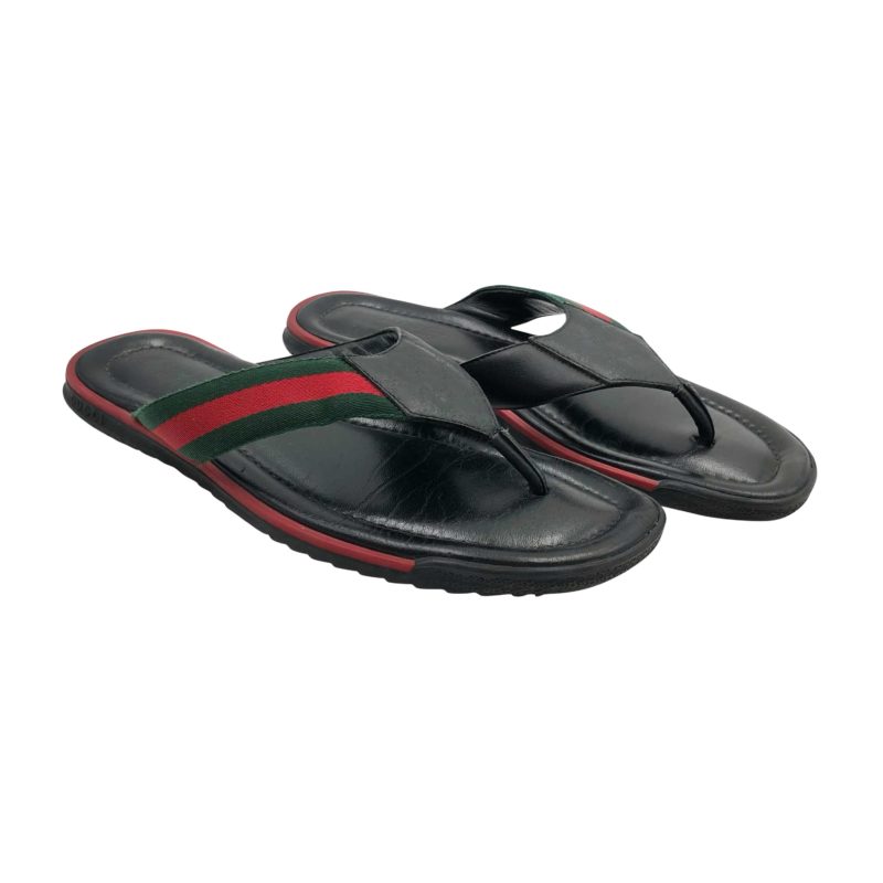 Red gucci sale slides mens