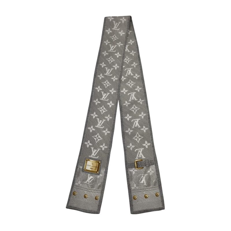 Silk scarf Louis Vuitton Grey in Silk - 34777084