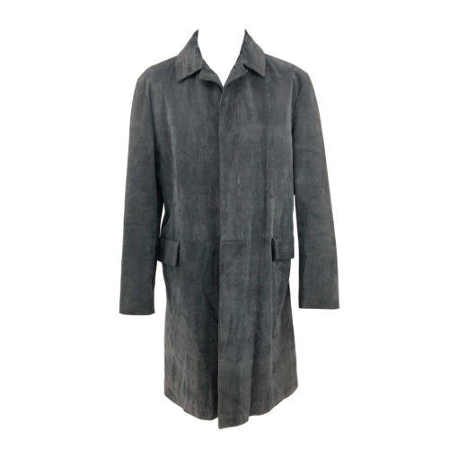 Exté coat in grey leather