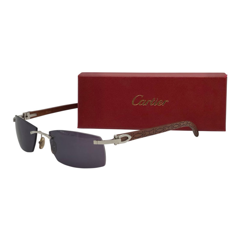 Cartier eyewear wood frame best sale