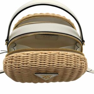 Prada Odette Wicker Shoulder Bag - Farfetch