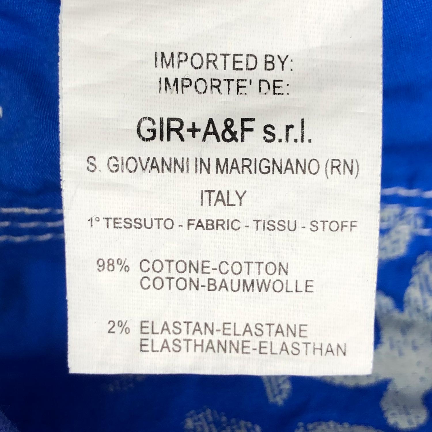 Marithé pants in blue cotton - DOWNTOWN UPTOWN Genève