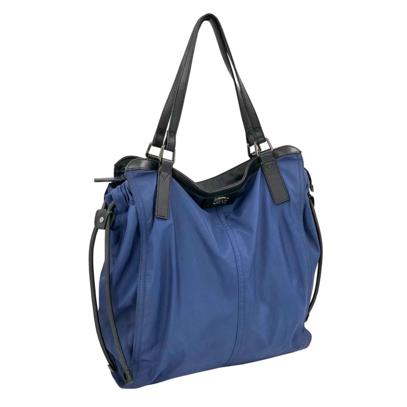 Burberry tote bag in blue nylon with checked lining - DOWNTOWN UPTOWN ...