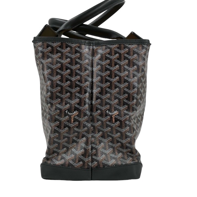 Goyard Bellechasse MM tote bag in canvas print with black leather trim -  DOWNTOWN UPTOWN Genève
