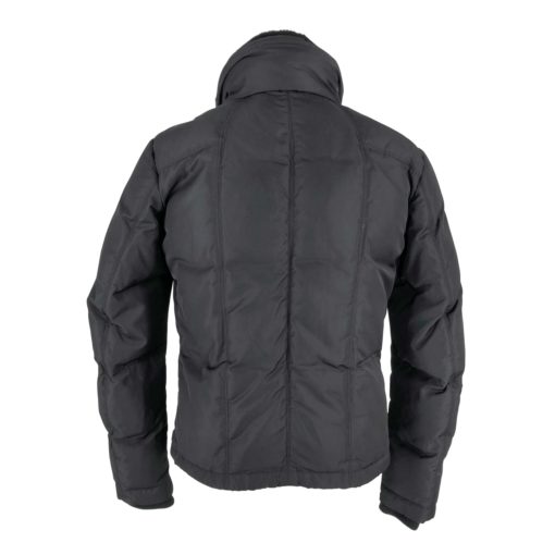 Fendi down jacket in black nylon with shearling collar - Image 2