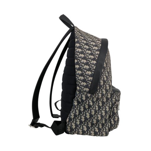 Dior Rider backpack in blue monogram canvas - Image 5