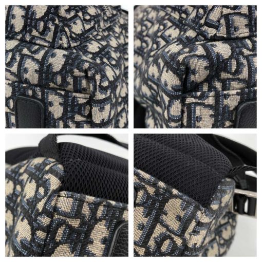 Dior Rider backpack in blue monogram canvas - Image 9