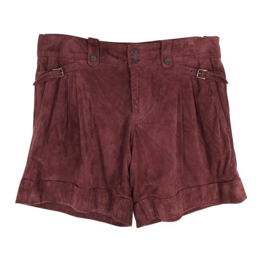 Dolce & Gabbana shorts in burgundy suede