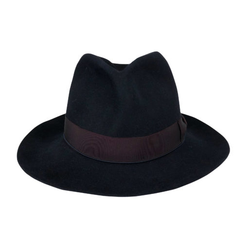 Borsalino hat in blue felt S62