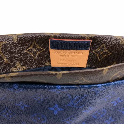 Louis Vuitton 2018 runway bag in brown and blue monogram - Image 4