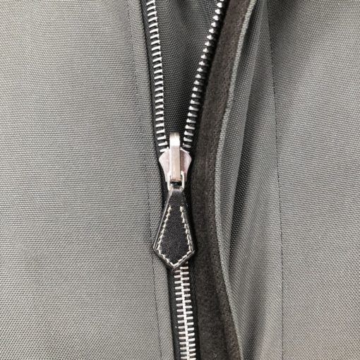 Hermès reversible parka in black cashmere and grey nylon - Image 6