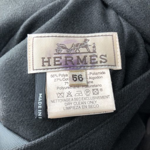 Hermès reversible parka in black cashmere and grey nylon - Image 7